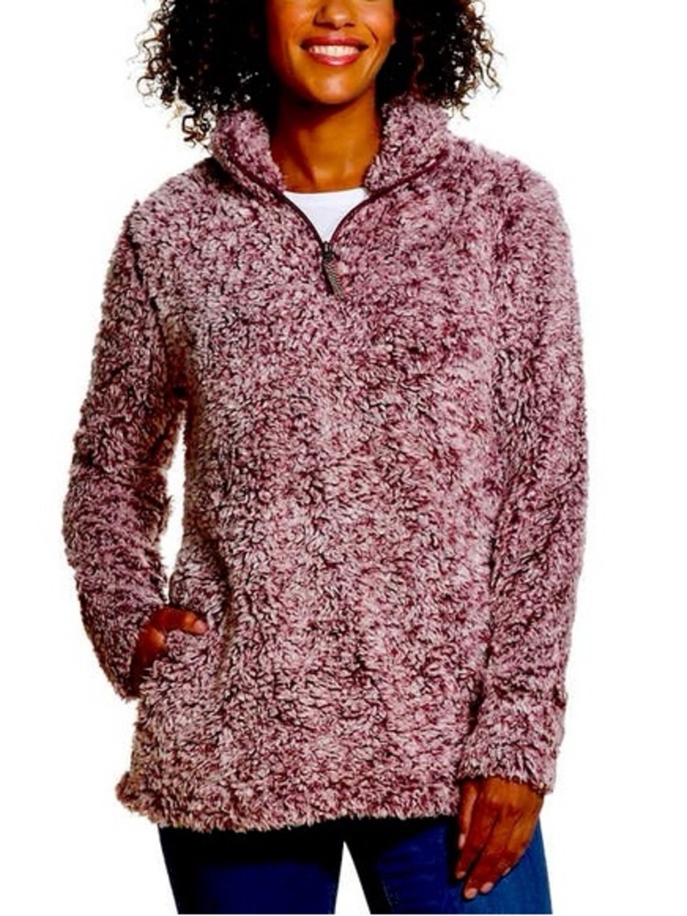 Weatherproof Vintage Sherpa Fleece Lined Pullover Winter Jacket